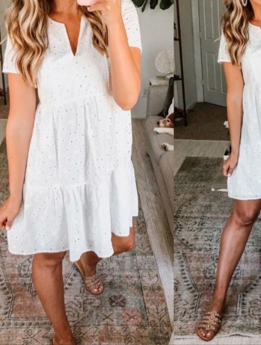 Target White Eyelet Dress Size Small